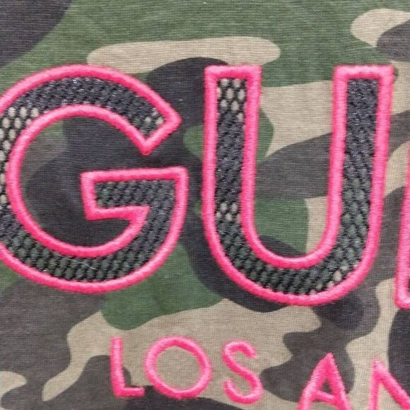 Guess Los Angeles Camo T-shirt Medium - Picture 9 of 10
